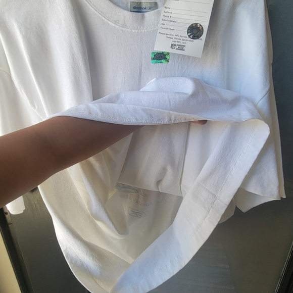 RARE VTG NFL Reebok NEW WHITE T SHIRT LARGE GRAPHIC SUPER BOWL 2005 JACKSONVILLE - Picture 9 of 9